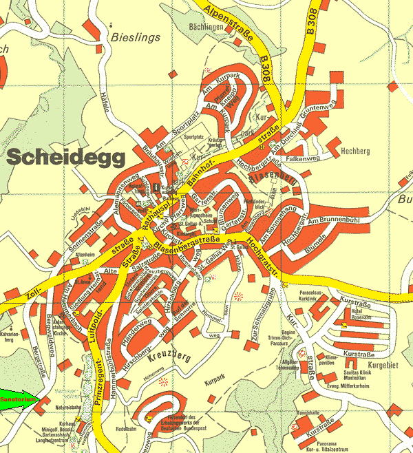 Ortsplan Scheidegg